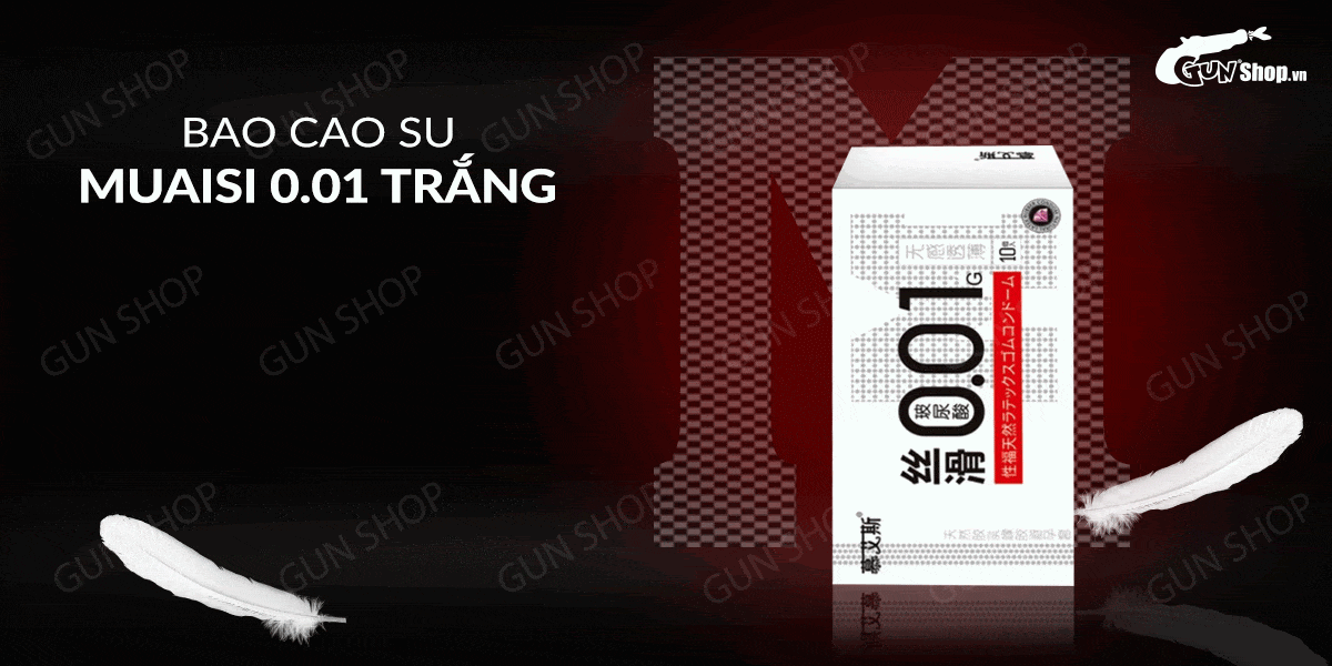 Thông tin Bao cao su Muaisi 0.01 Trắng - Siêu mỏng 0.01mm - Hộp 10 cái chính hãng Thông tin Bao cao su Muaisi 0.01 Trắng - Siêu mỏng 0.01mm - Hộp 10 cái chính hãng