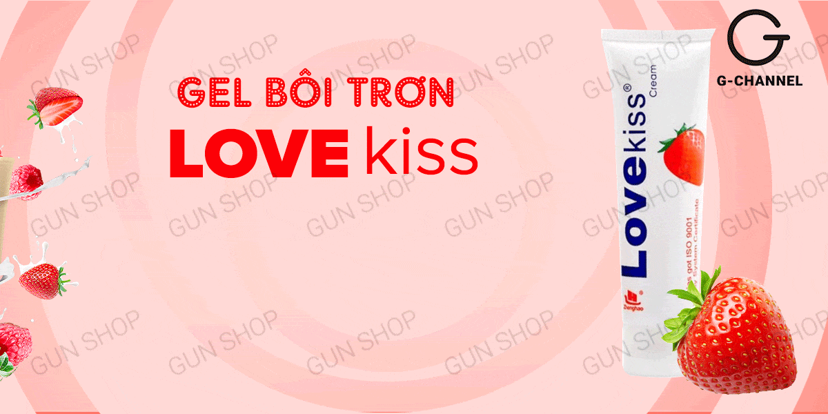 Bán Gel Love Kiss bôi trơn hương dâu 100ml hàng xách tay Bán Gel Love Kiss bôi trơn hương dâu 100ml hàng xách tay