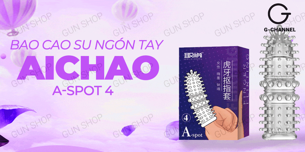Nơi bán Bao cao su ngón tay Aichao A-spot 4 - Gai nổi lớn - Hộp 1 cái hàng mới về Nơi bán Bao cao su ngón tay Aichao A-spot 4 - Gai nổi lớn - Hộp 1 cái hàng mới về