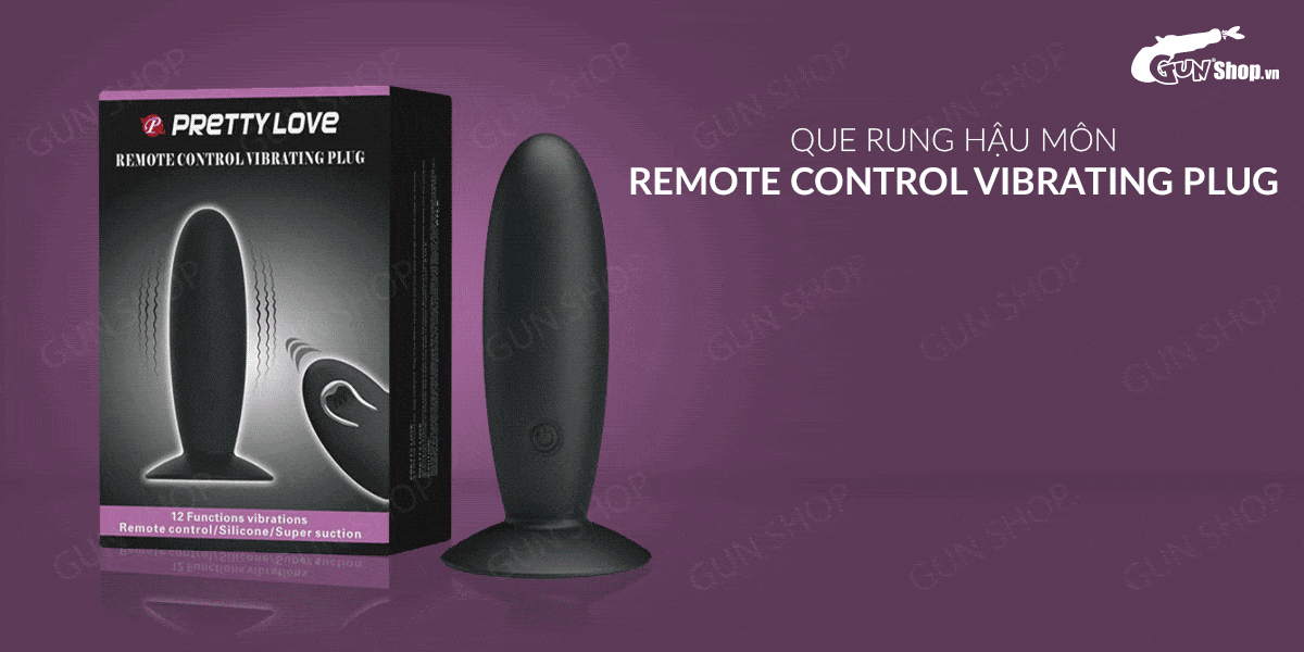 Cửa hàng bán Que rung kích thích hậu môn 12 chế độ rung điều khiển từ xa dùng sạc - Pretty Love Remote giá tốt Cửa hàng bán Que rung kích thích hậu môn 12 chế độ rung điều khiển từ xa dùng sạc - Pretty Love Remote giá tốt