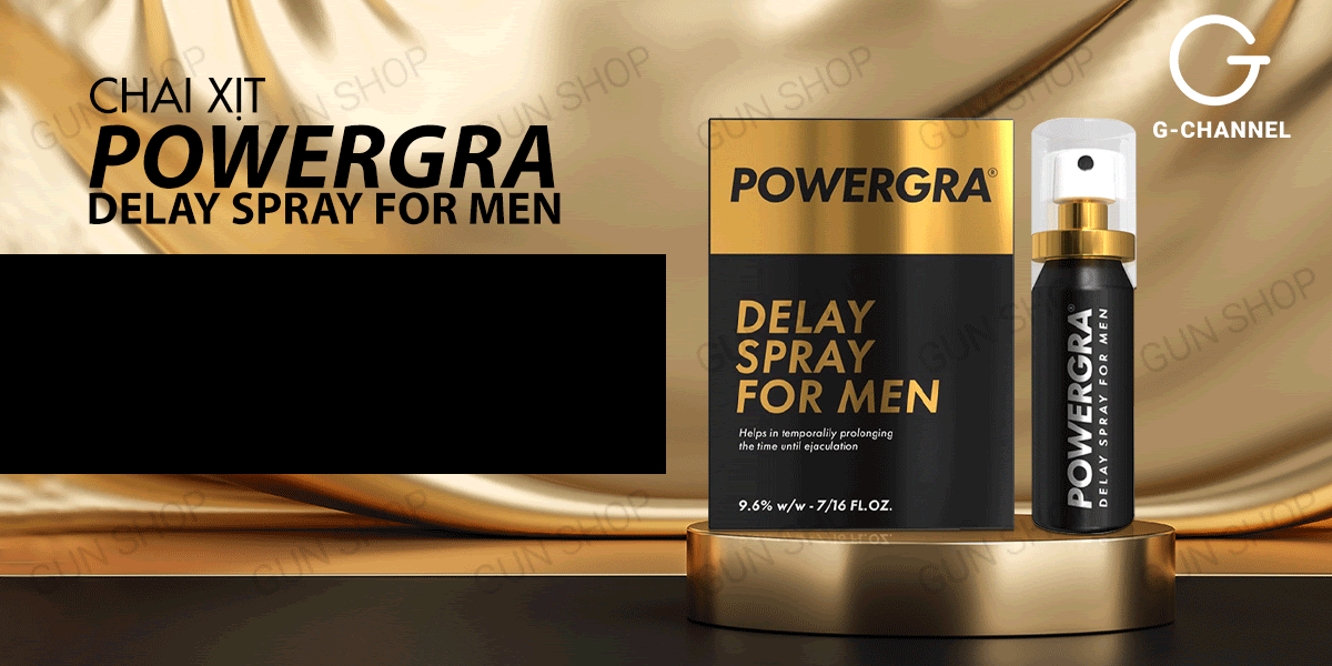 Kho sỉ Chai xịt Mỹ Powergra Delay Spray For Men - Kéo dài thời gian - Chai 13ml giá sỉ Kho sỉ Chai xịt Mỹ Powergra Delay Spray For Men - Kéo dài thời gian - Chai 13ml giá sỉ