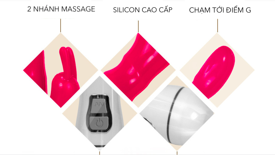 Kho sỉ Dương vật giả silicon rung mạnh giá rẻ có nhánh massage điểm G vibrator loại tốt Kho sỉ Dương vật giả silicon rung mạnh giá rẻ có nhánh massage điểm G vibrator loại tốt