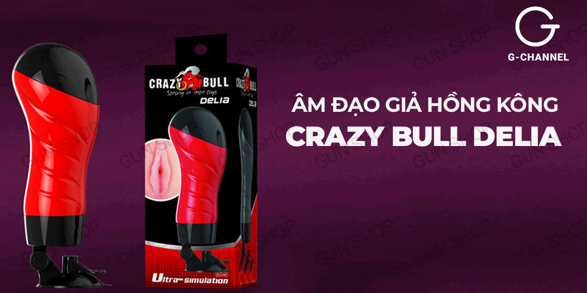 Review Âm đạo giả dính tường 12 tần số rung - Crazy Bull Red Delia giá tốt Review Âm đạo giả dính tường 12 tần số rung - Crazy Bull Red Delia giá tốt