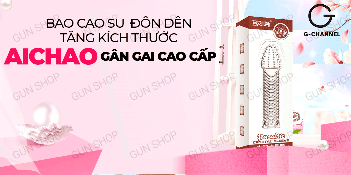 Cung cấp Bao cao su đôn dên tăng kích thước Aichao - Gân gai nhập khẩu Cung cấp Bao cao su đôn dên tăng kích thước Aichao - Gân gai nhập khẩu