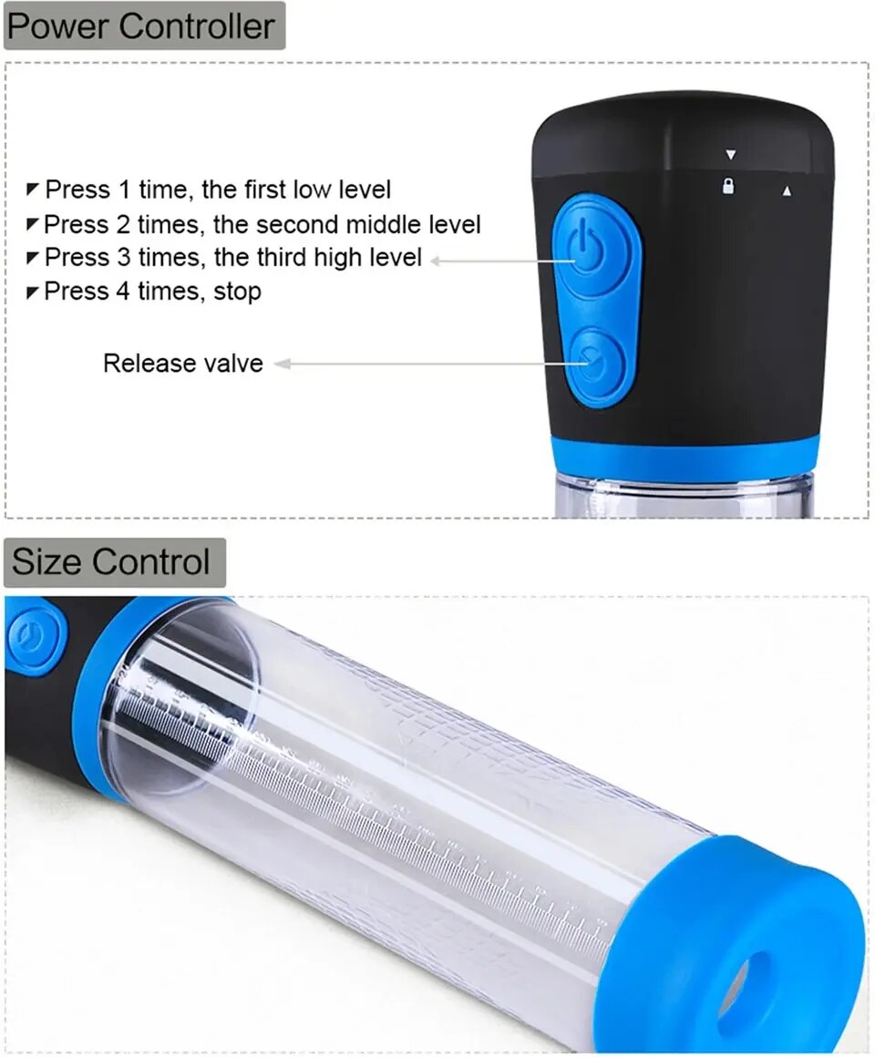 Cung cấp Máy tập tăng kích thước dương vật tự động Men PowerUp bơm hút chân không hàng xách tay Cung cấp Máy tập tăng kích thước dương vật tự động Men PowerUp bơm hút chân không hàng xách tay