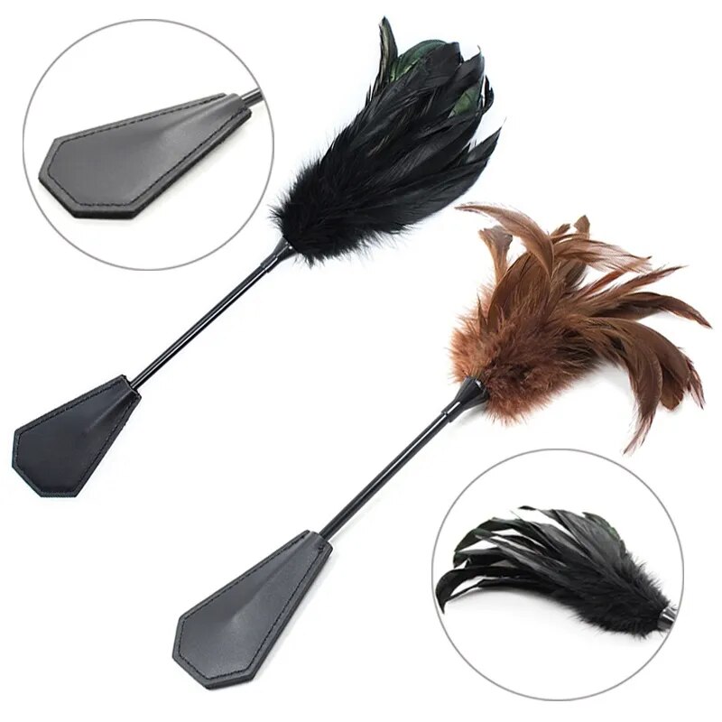  Phân phối Chổi da lông vũ phết mông dụng cụ BDSM cao cấp