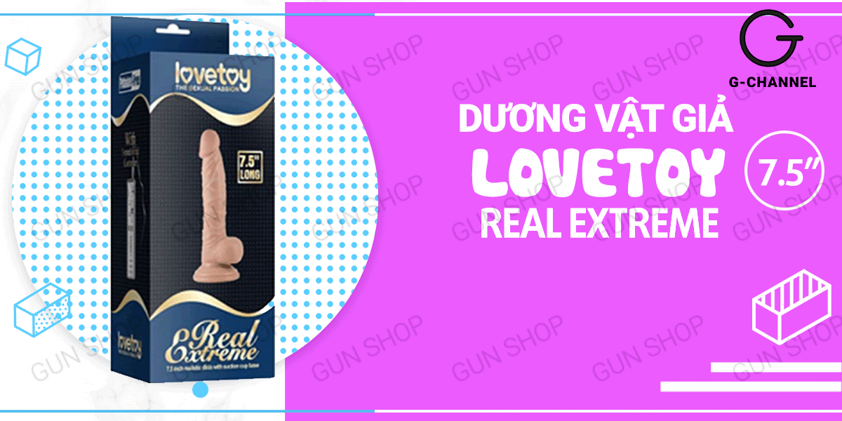 Sỉ Dương vật giả dính tường 3 cường độ rung pin - Lovetoy Real Extreme 7.5 giá sỉ Sỉ Dương vật giả dính tường 3 cường độ rung pin - Lovetoy Real Extreme 7.5 giá sỉ