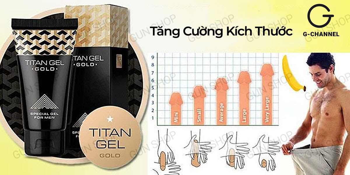 Phân phối Gel bôi trơn tăng kích thước cao cấp - Titan Gold - Chai 50ml giá rẻ Phân phối Gel bôi trơn tăng kích thước cao cấp - Titan Gold - Chai 50ml giá rẻ