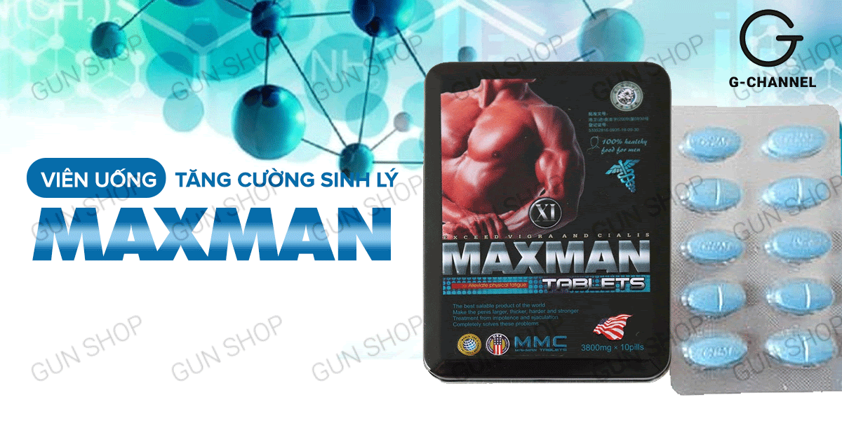 Nhập sỉ Maxman chính hãng cương dương kéo dài thời gian chống xuất tinh sớm hộp 10 viên chính hãng Nhập sỉ Maxman chính hãng cương dương kéo dài thời gian chống xuất tinh sớm hộp 10 viên chính hãng