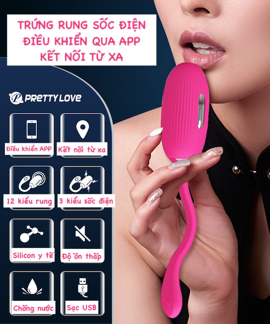 Bảng giá Trứng rung sốc điện Pretty Love Doreen điều khiển thông minh qua app kết nối bluetooth hàng xách tay Bảng giá Trứng rung sốc điện Pretty Love Doreen điều khiển thông minh qua app kết nối bluetooth hàng xách tay